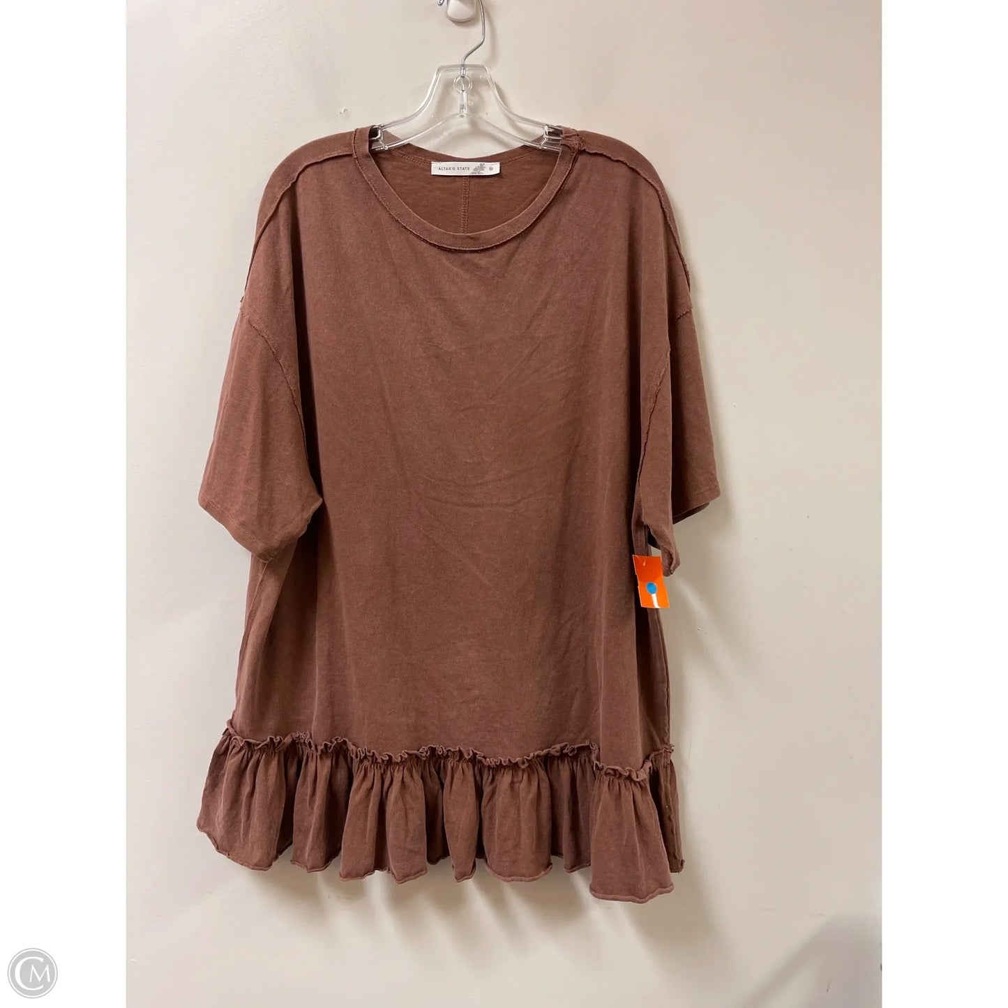 Tunic Short Sleeve By Altard State In Bronze, Size: M