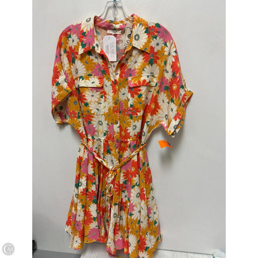 Dress Casual Short By Easel In Floral Print, Size: L