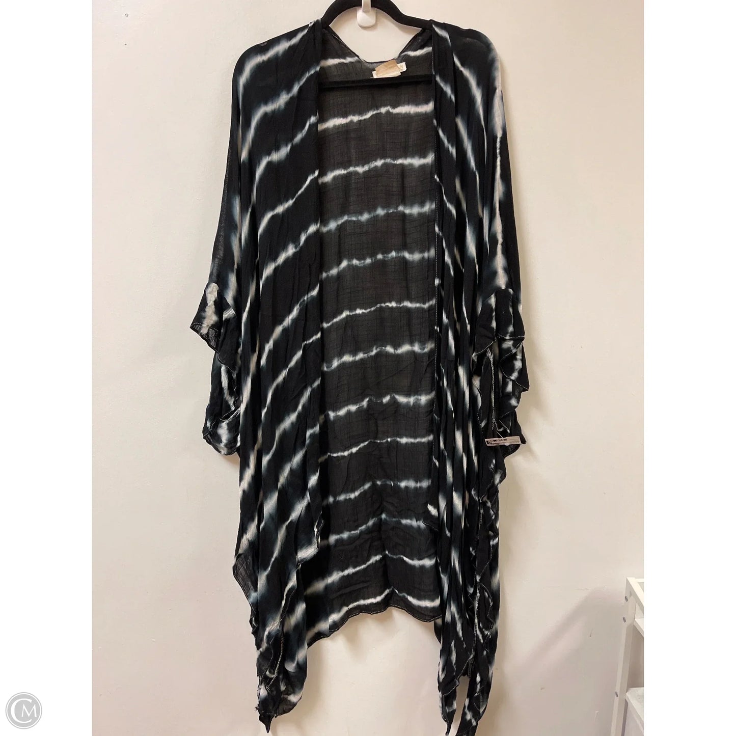 Kimono By Shiraleah In Black & White, Size: Osfm
