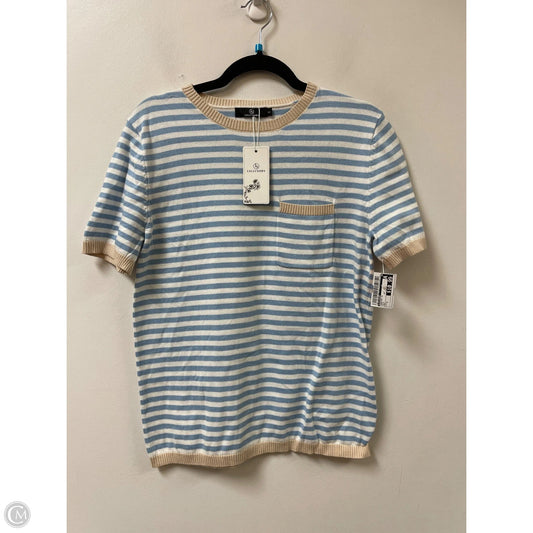 Sweater Short Sleeve By Lillusory In Blue, Size: S
