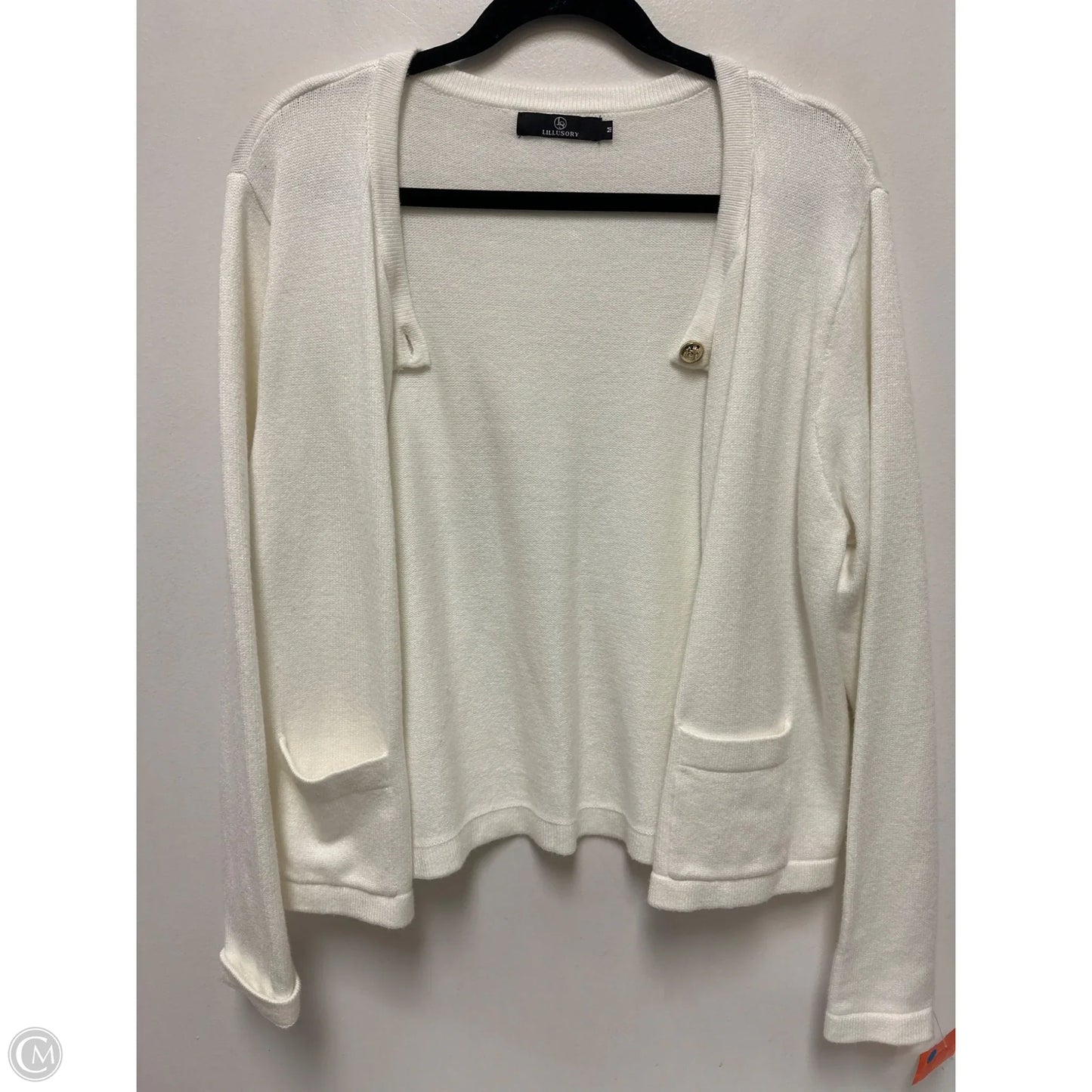 Sweater Cardigan By Lillusory In Cream, Size: M