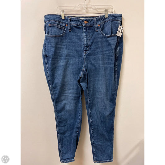 Jeans Skinny By Madewell In Blue, Size: 20