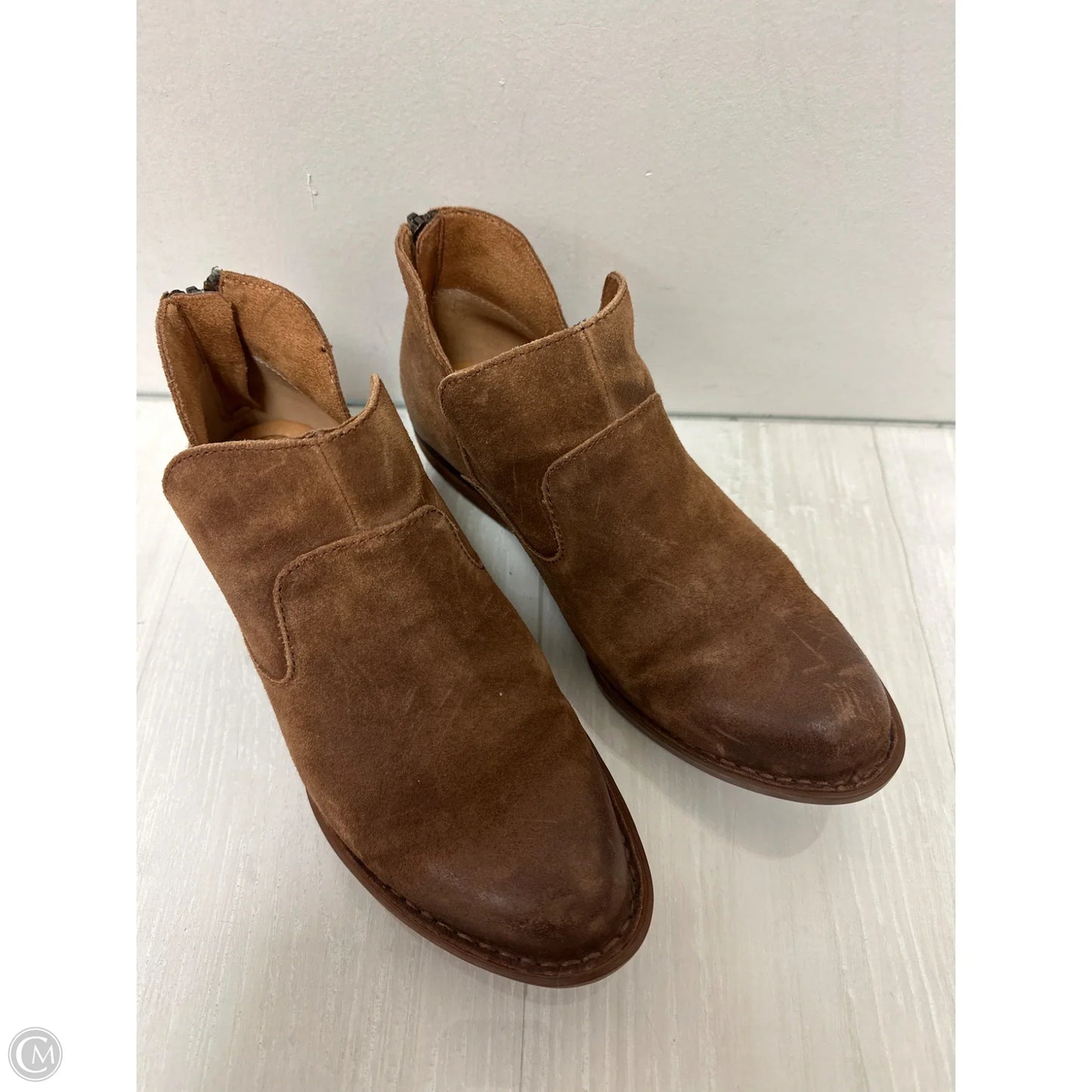 Boots Ankle Heels By Born In Brown, Size: 8.5