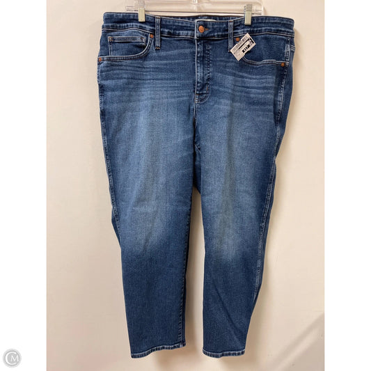 Jeans Straight By Madewell In Blue Denim, Size: 20