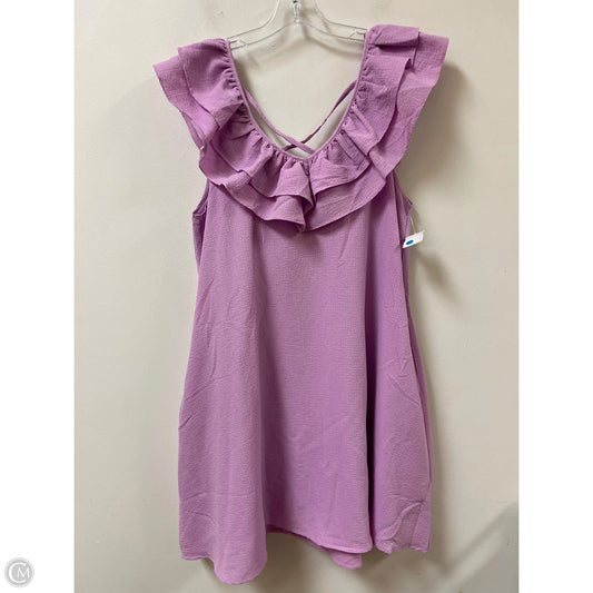 Dress Casual Midi By Clothes Mentor In Purple, Size: L