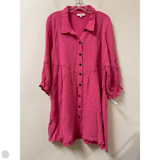 Dress Casual Short By Umgee In Pink, Size: Xl