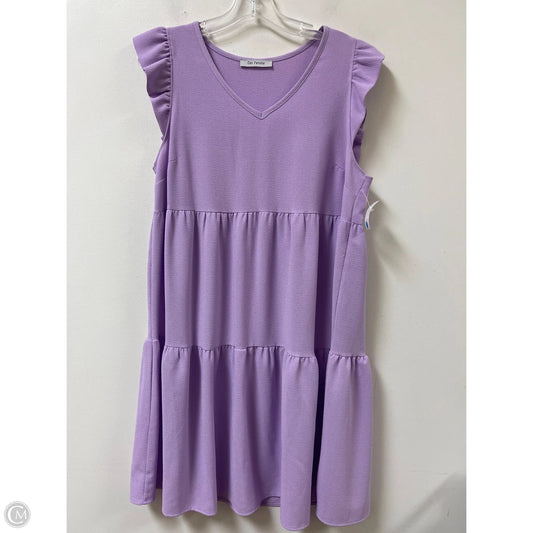 Dress Casual Midi By Ces Femme In Purple, Size: L