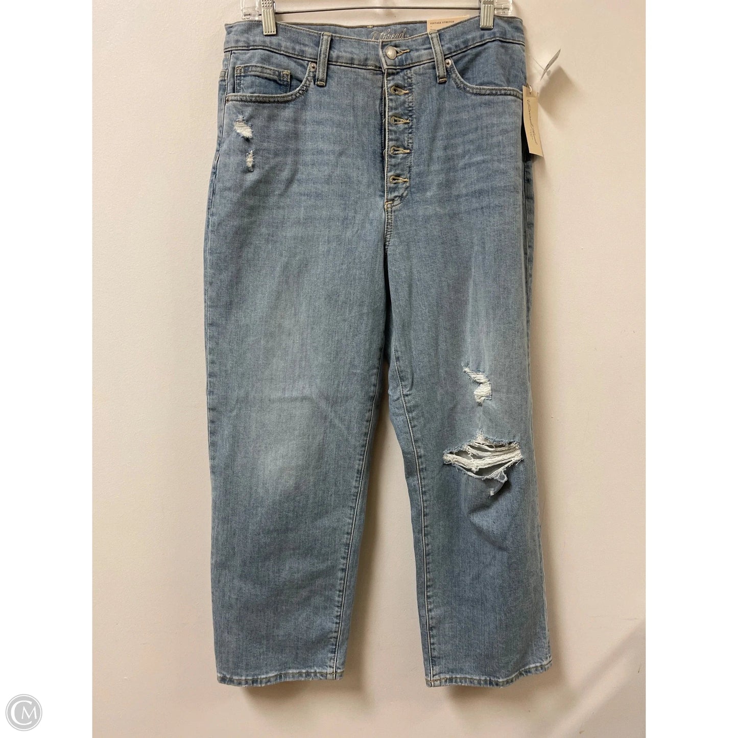 Jeans Straight By Universal Thread In Blue Denim, Size: 12