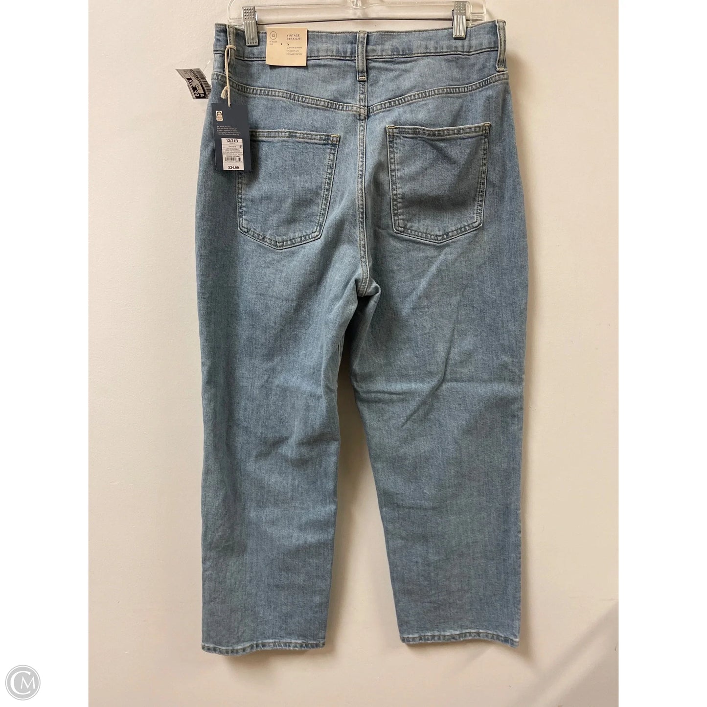 Jeans Straight By Universal Thread In Blue Denim, Size: 12