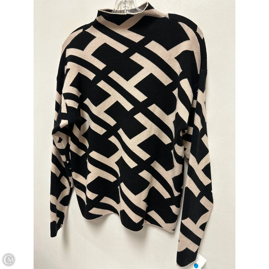 Sweater By Clothes Mentor In Black & Cream, Size: L