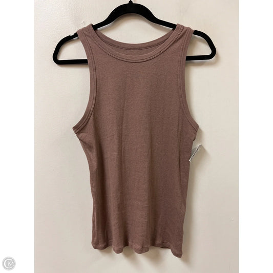 Top Sleeveless Basic By A New Day In Brown, Size: Xl
