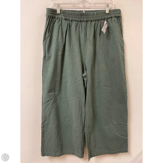 Pants Linen By Clothes Mentor In Green, Size: 14