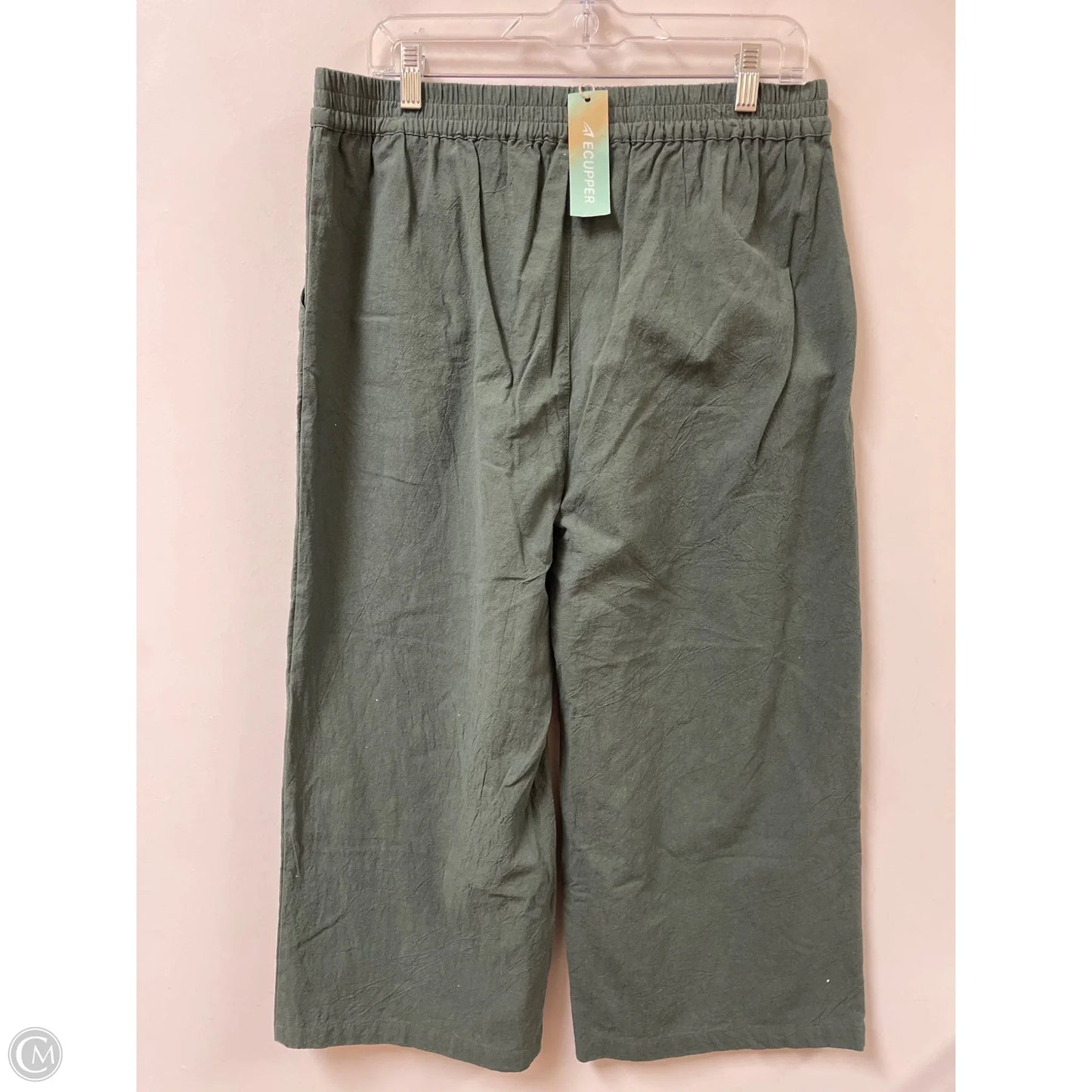 Pants Linen By Clothes Mentor In Green, Size: 14