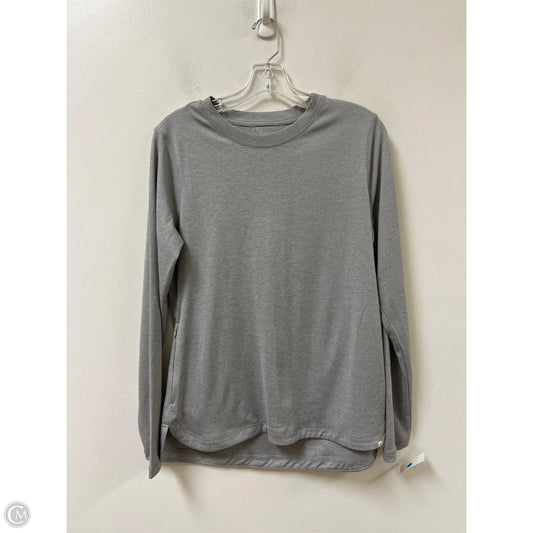 Athletic Top Long Sleeve Crewneck By Clothes Mentor In Grey, Size: S