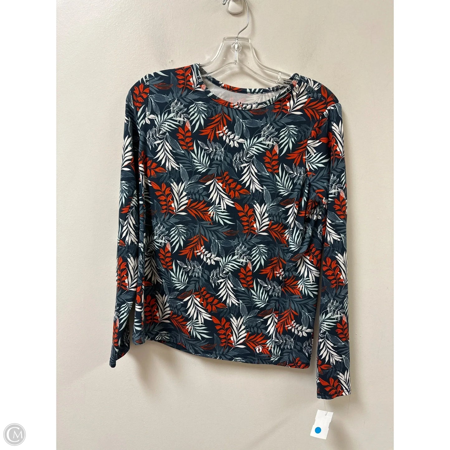 Top Long Sleeve By Hang Ten In Blue, Size: S