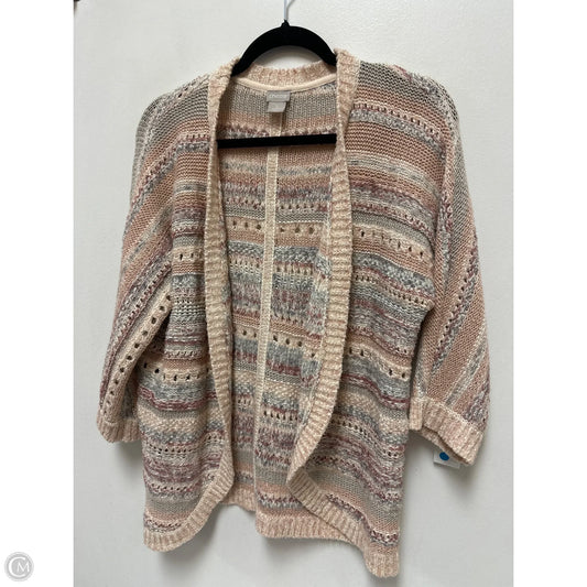 Sweater Cardigan By Chicos In Pink, Size: S