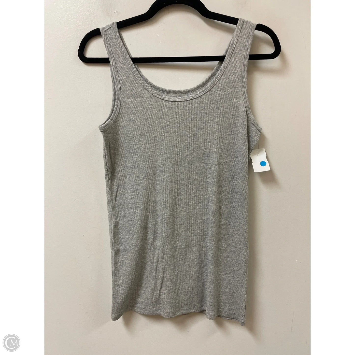 Top Sleeveless Basic By Time And Tru In Grey, Size: L