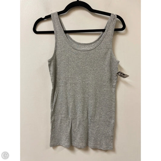 Top Sleeveless Basic By Time And Tru In Grey, Size: L