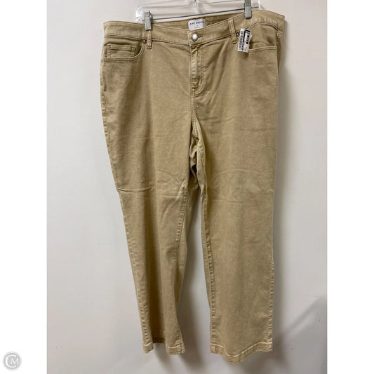 Jeans Straight By Lane Bryant In Tan, Size: 20