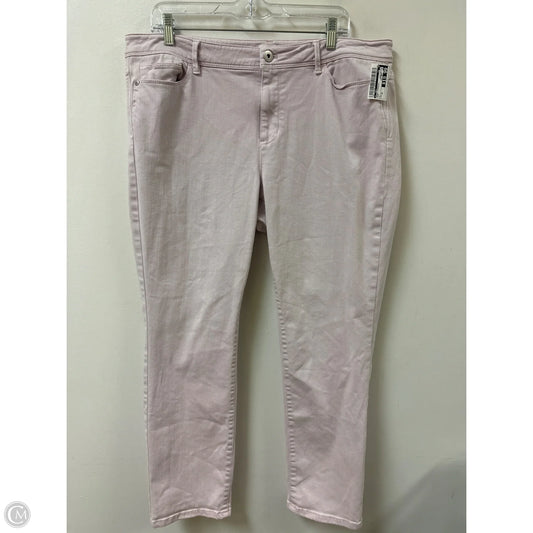 Jeans Straight By J. Jill In Pink, Size: 16
