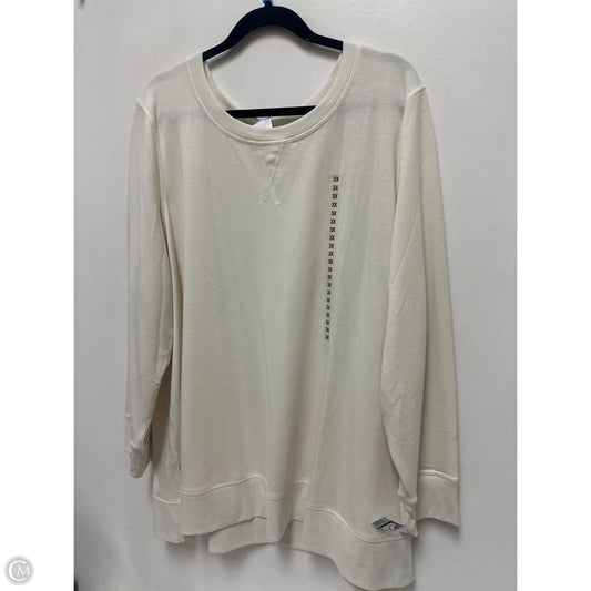 Sweater By Jockey In Cream, Size: 3x