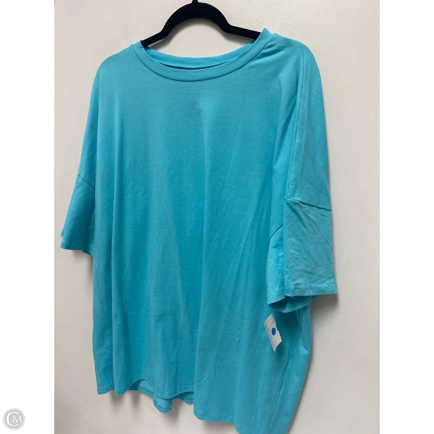 Top Short Sleeve By Clothes Mentor In Blue, Size: 3x