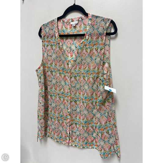 Top Sleeveless By J. Jill In Multi-colored, Size: Xl