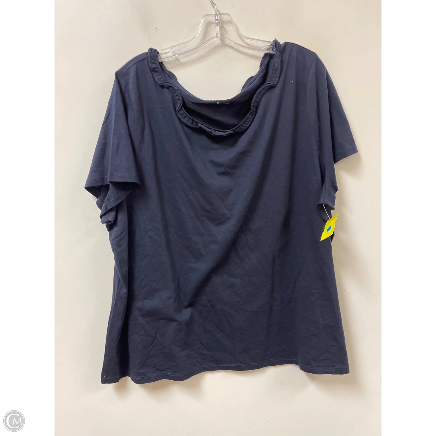 Top Short Sleeve By Talbots In Blue, Size: 3x