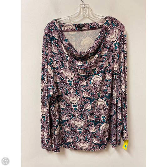 Top Long Sleeve By Talbots In Multi-colored, Size: 3x