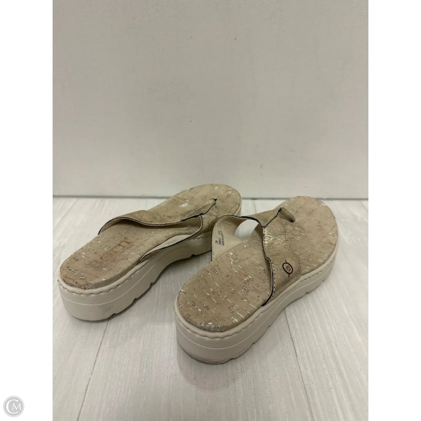 Sandals Flats By Born In Gold, Size: 7