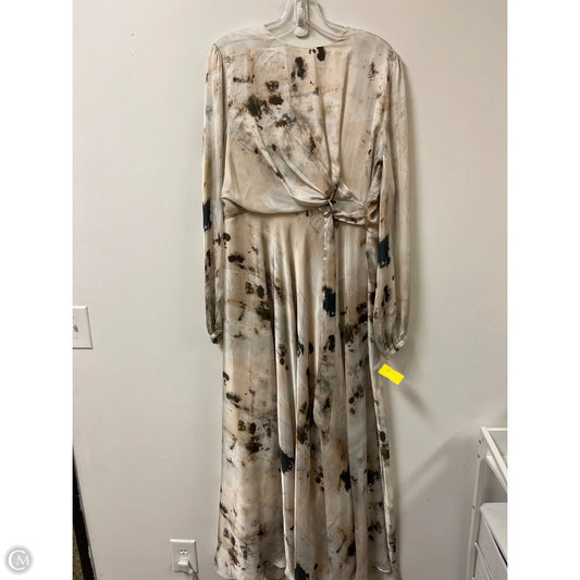 Dress Casual Maxi By Clothes Mentor In Cream, Size: 1x