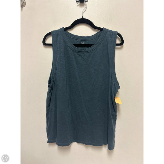 Top Sleeveless By Loft In Grey, Size: Xl