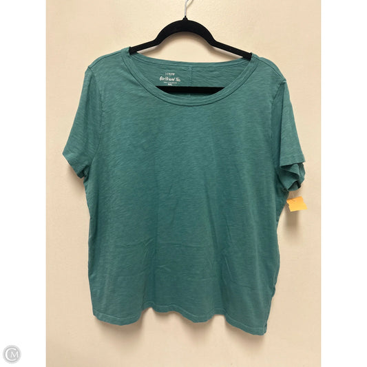 Top Short Sleeve By J. Crew In Green, Size: 2x