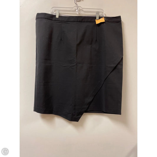 Skirt Midi By Eloquii In Black, Size: 24