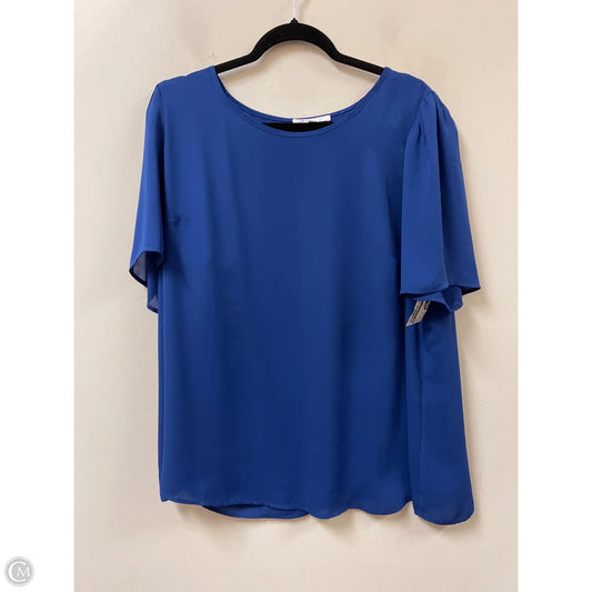 Top Short Sleeve By Dr2 In Blue, Size: 2x