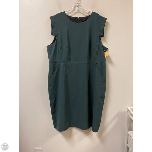 Dress Work By J. Crew In Green, Size: 3x