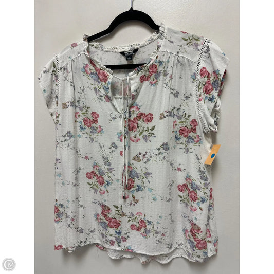 Top Short Sleeve By Buffalo David Bitton In White, Size: L