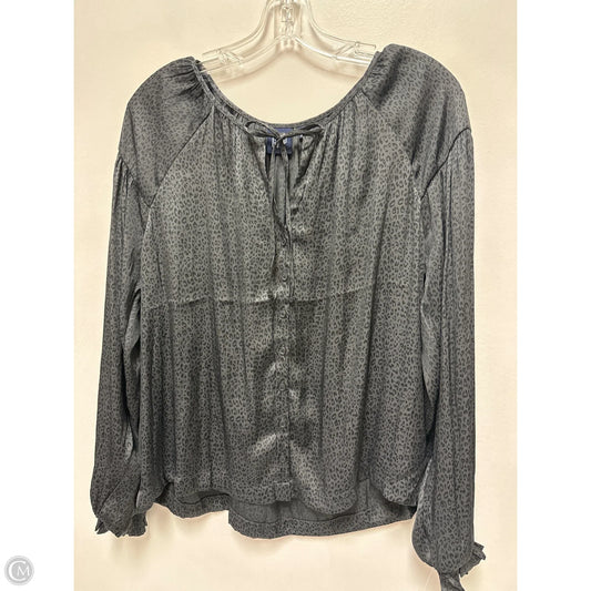 Blouse Long Sleeve By Gap In Animal Print, Size: M
