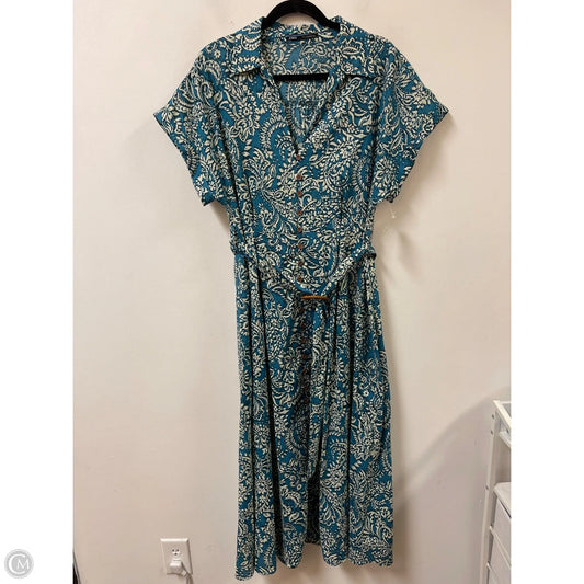 Dress Casual Maxi By Zara In Blue, Size: Xl