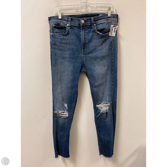 Jeans Skinny By Rag And Bone In Blue, Size: 14