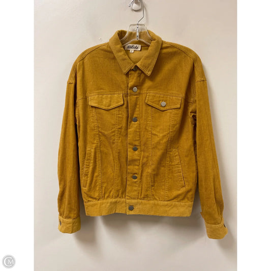 Jacket Shirt By Listicle In Yellow, Size: S
