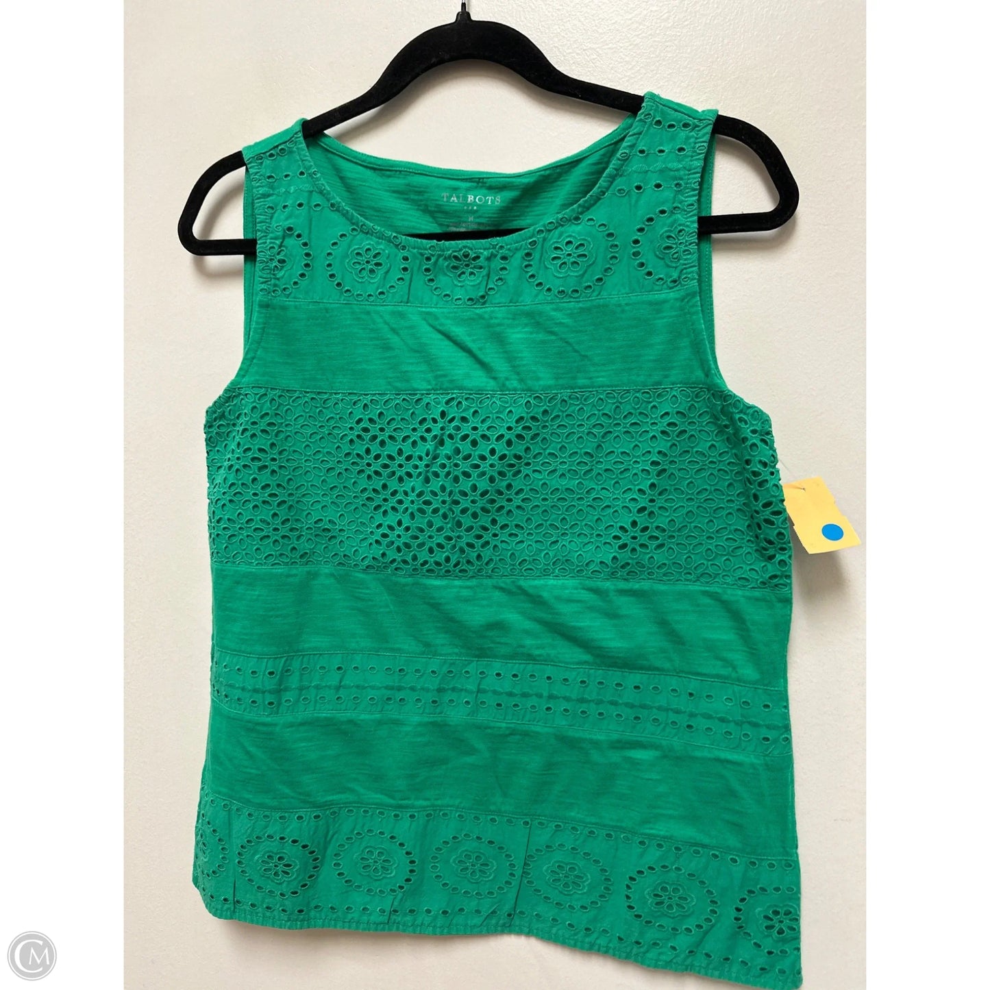 Top Sleeveless By Talbots In Green, Size: M