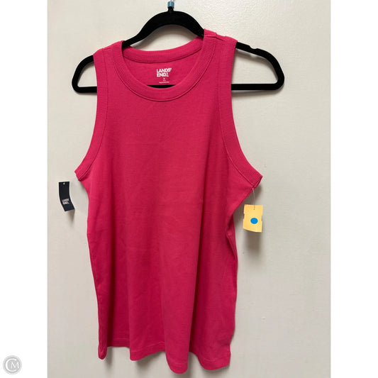 Tank Top By Lands End In Pink, Size: M