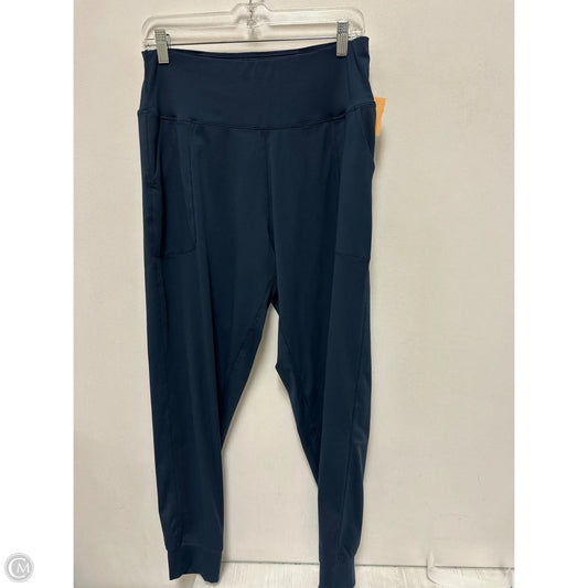 Athletic Pants By Clothes Mentor In Navy, Size: Xl