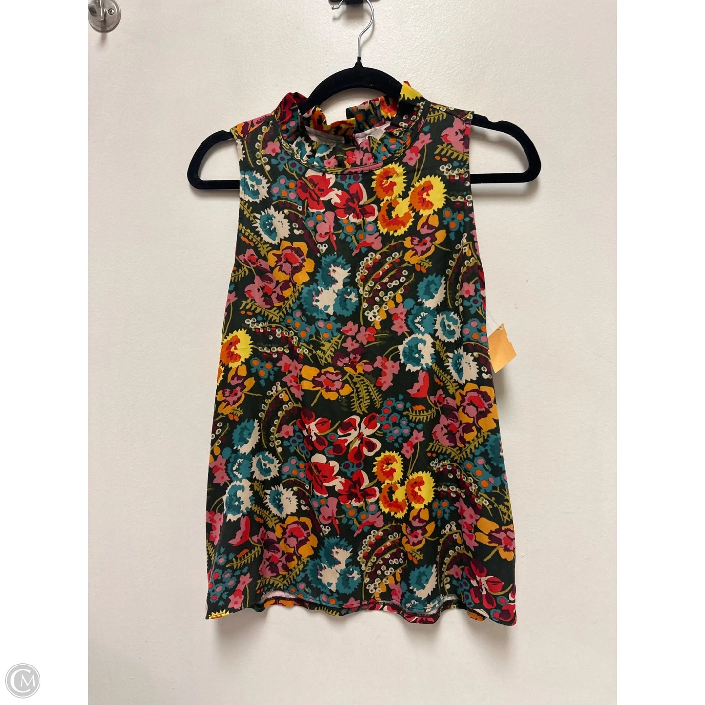 Top Sleeveless By Loft In Floral Print, Size: Xs