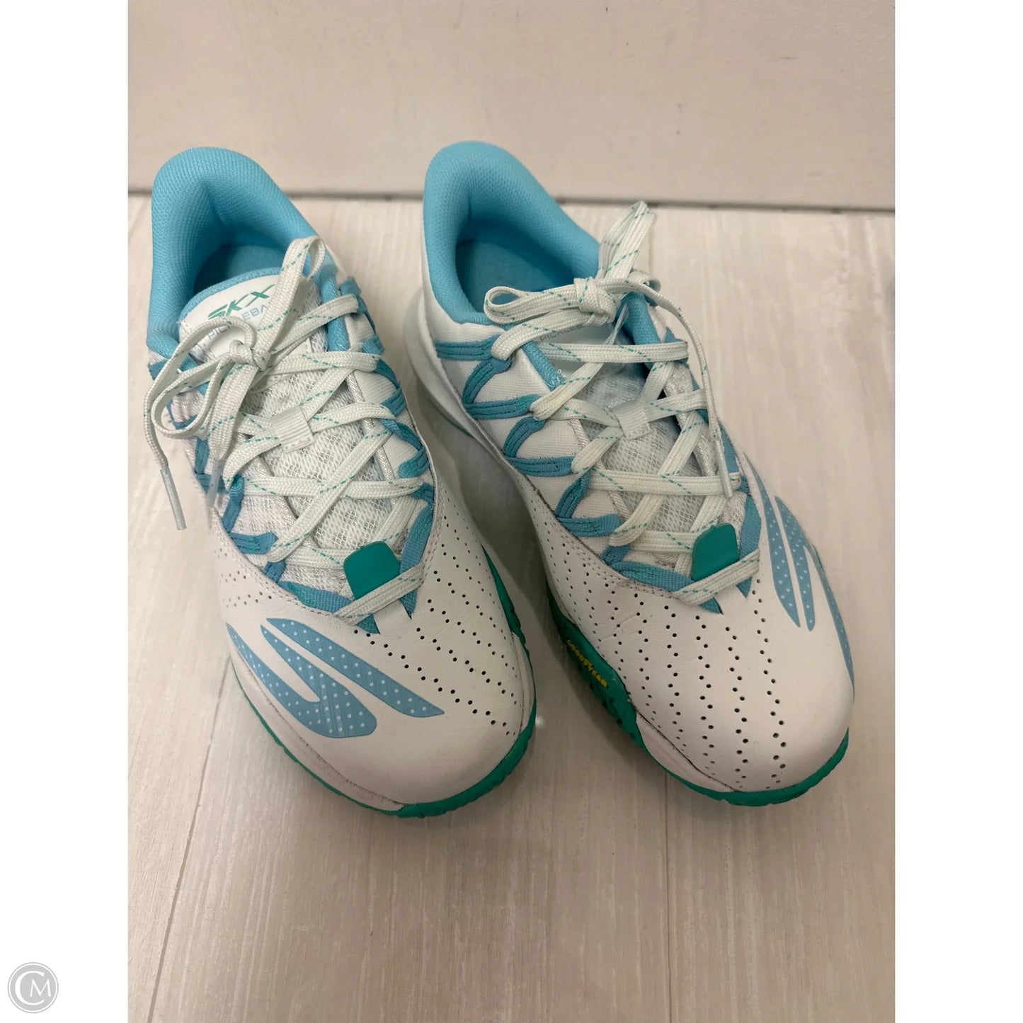 Shoes Athletic By Skechers In Blue & White, Size: 6.5