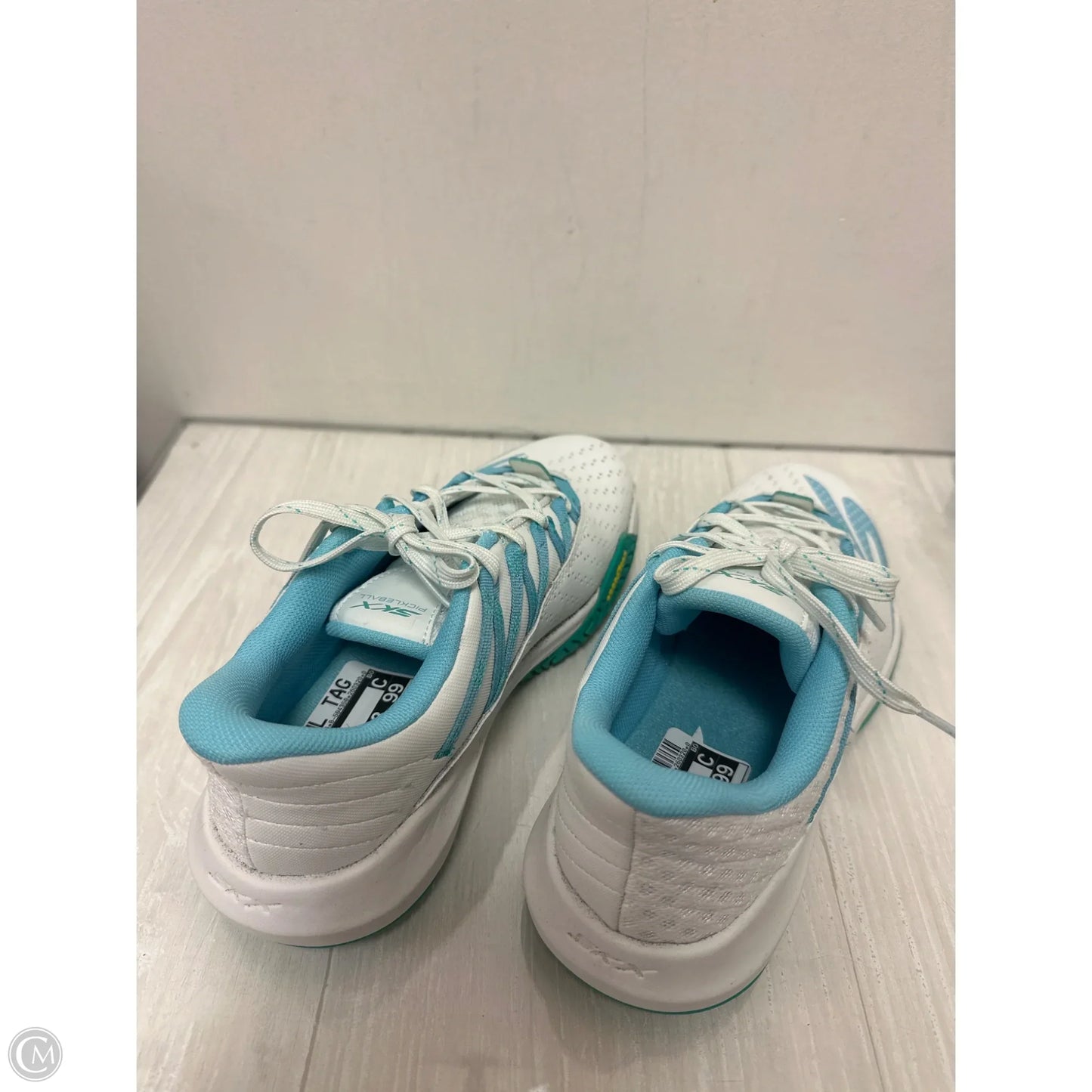 Shoes Athletic By Skechers In Blue & White, Size: 6.5