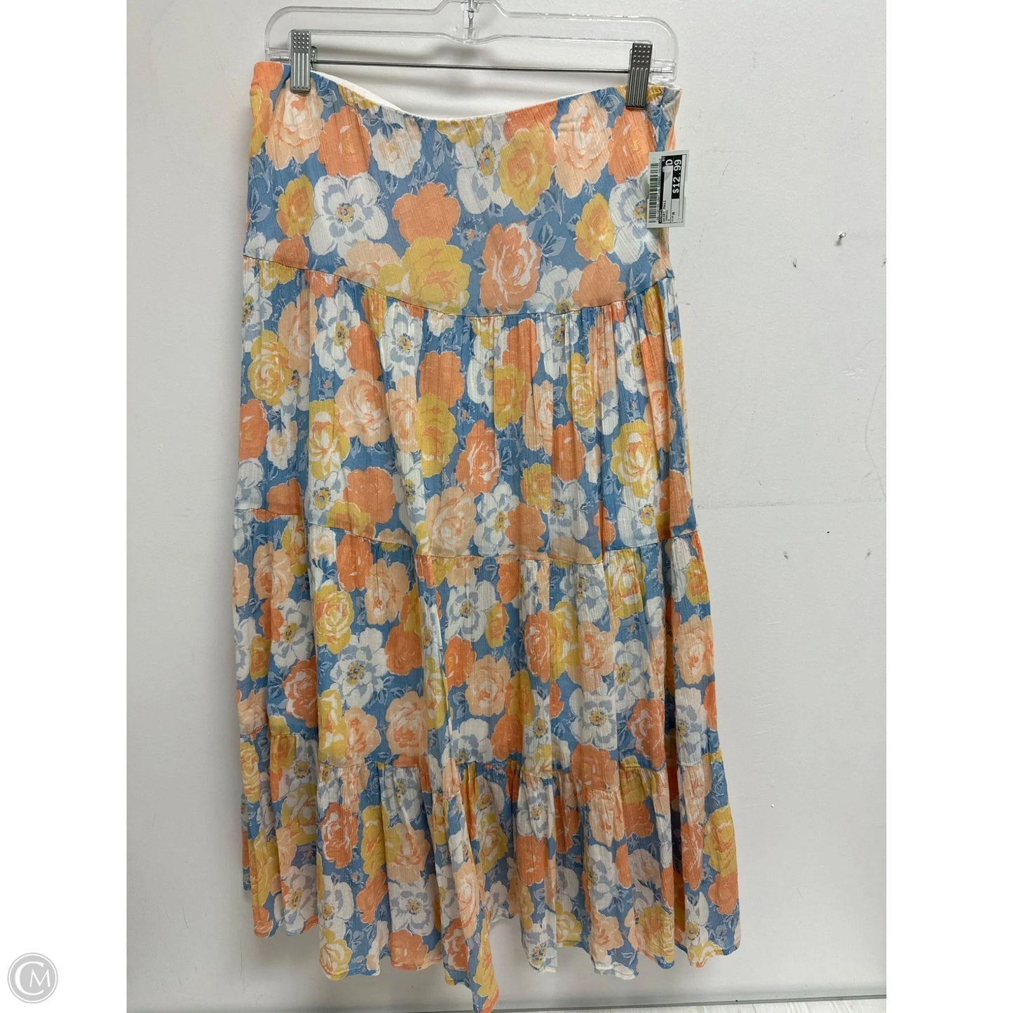 Skirt Maxi By Chaps In Orange, Size: M