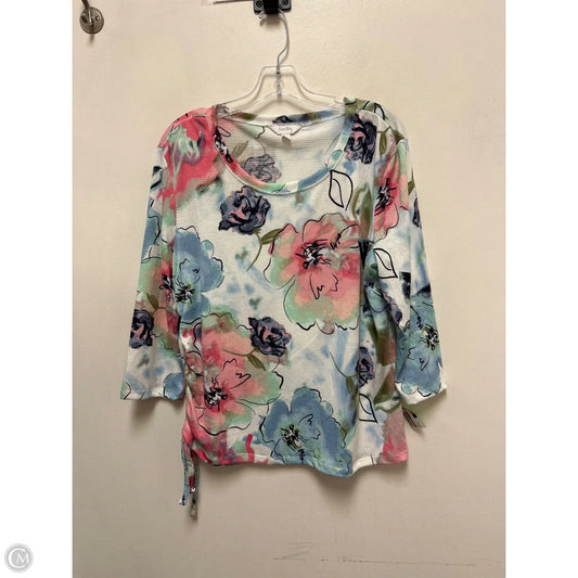 Top Long Sleeve By Coral Bay In Multi-colored, Size: Xl
