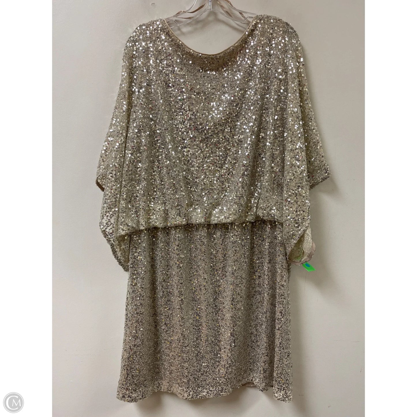 Dress Casual Short By Jessica Howard In Cream, Size: 1x
